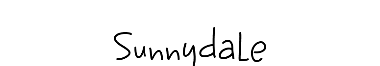 Sunnydale font preview