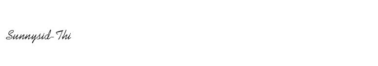 Sunnysid-Thin font preview