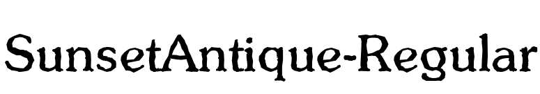 SunsetAntique-Regular font preview