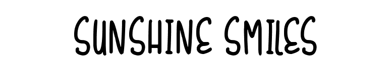 Sunshine Smiles
 font preview