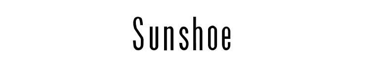 Sunshoe  font preview