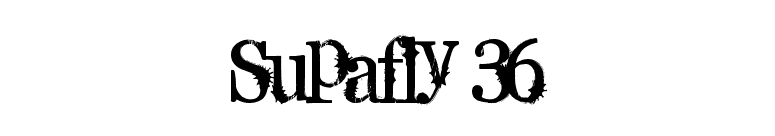 Supafly 36 font preview