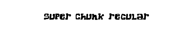 Super Chunk Regular font preview