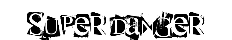super danger font preview