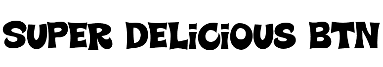 Super Delicious BTN font preview