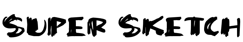 Super Sketch
 font preview