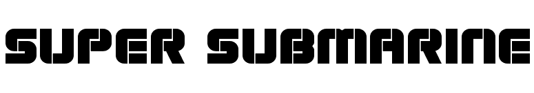 Super Submarine font preview