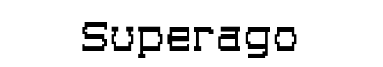 Superago font preview