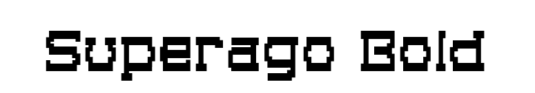 Superago Bold font preview
