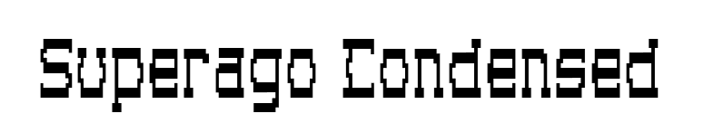 Superago Condensed font preview