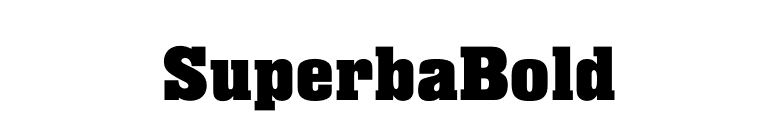 SuperbaBold font preview