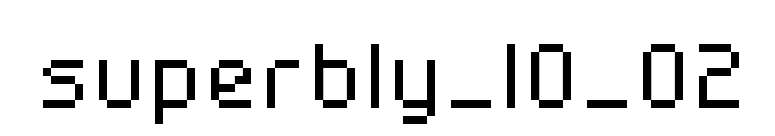 superbly_10_02 font preview