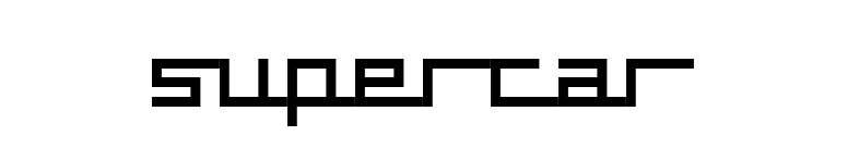 supercar font preview