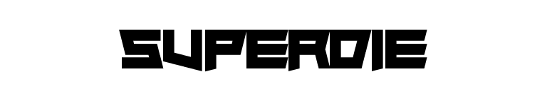 Superdie font preview