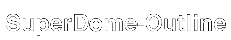 SuperDome-Outline font preview
