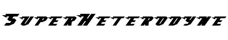 SuperHeterodyne font preview