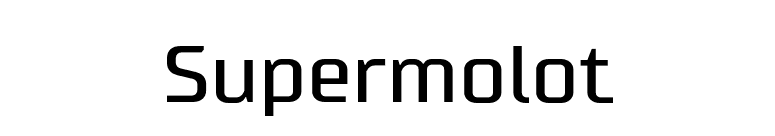 Supermolot font preview