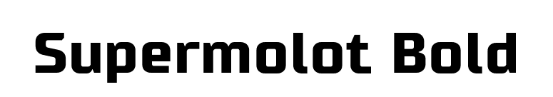 Supermolot Bold font preview