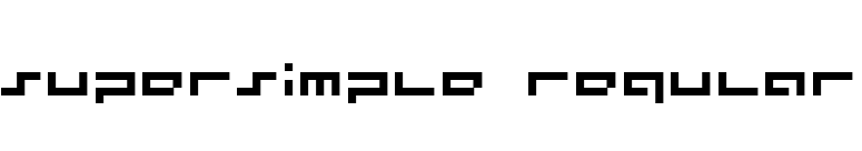 supersimple regular font preview
