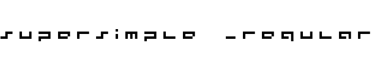 supersimple _regular font preview