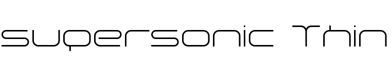 supersonic Thin font preview