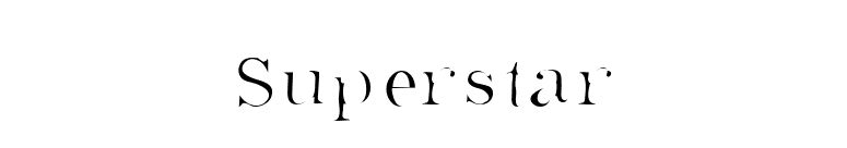 Superstar font preview