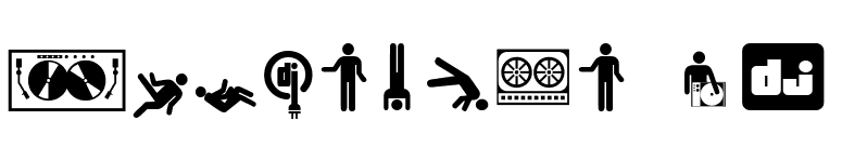 Superstar DJ font preview