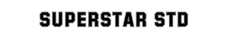 Superstar Std font preview