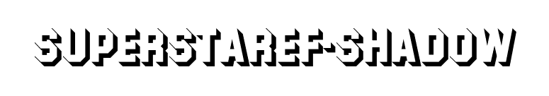 SuperstarEF-Shadow font preview