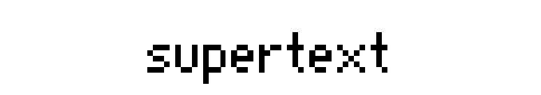 supertext font preview