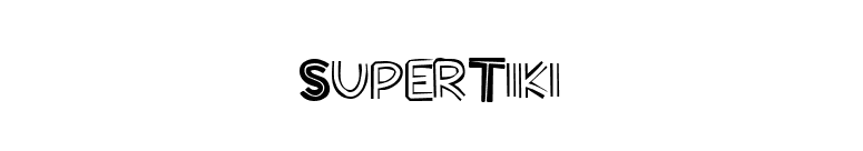 SuperTiki font preview