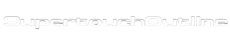 SupertouchOutline font preview