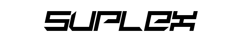 suplex font preview