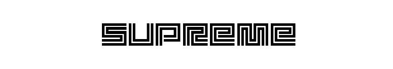 Supreme font preview
