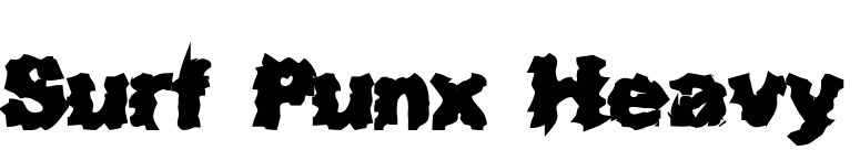 Surf Punx Heavy font preview