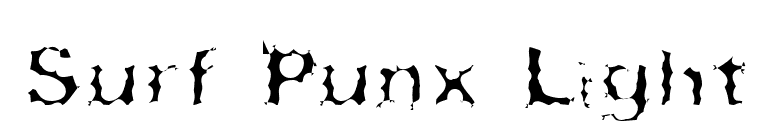 Surf Punx Light font preview
