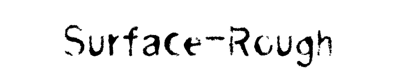 Surface-Rough font preview