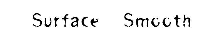 Surface-Smooth font preview