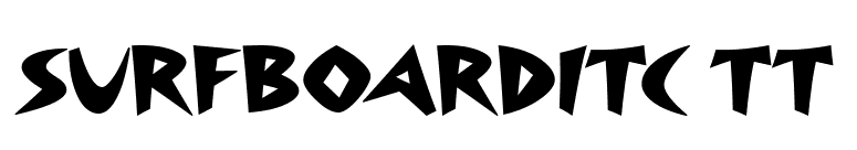 SurfboardITC TT font preview