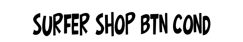 Surfer Shop BTN Cond font preview