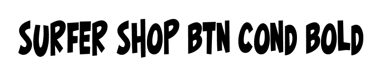 Surfer Shop BTN Cond Bold font preview