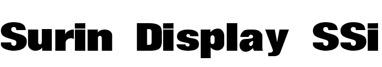 Surin Display SSi font preview