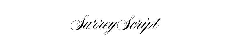 SurreyScript font preview