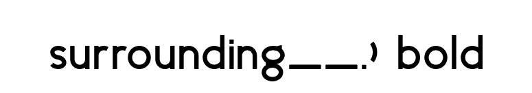 surrounding__.) bold font preview