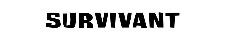 Survivant font preview