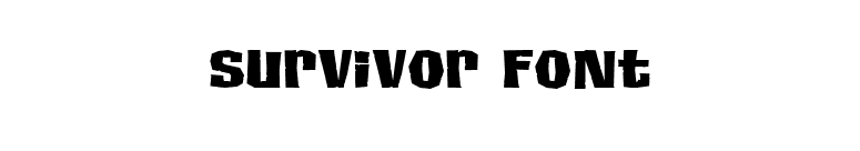Survivor Font font preview