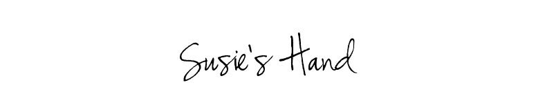 Susie's Hand font preview