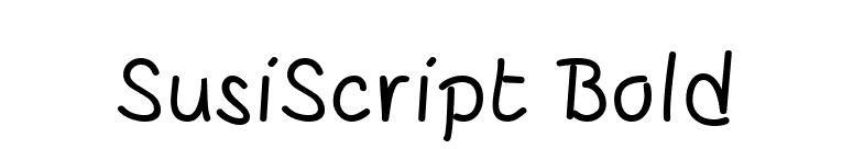 SusiScript Bold font preview