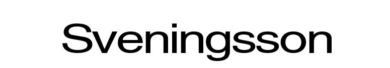 Sveningsson font preview