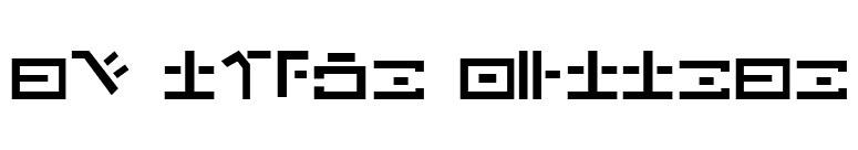 SW trade Huttese font preview